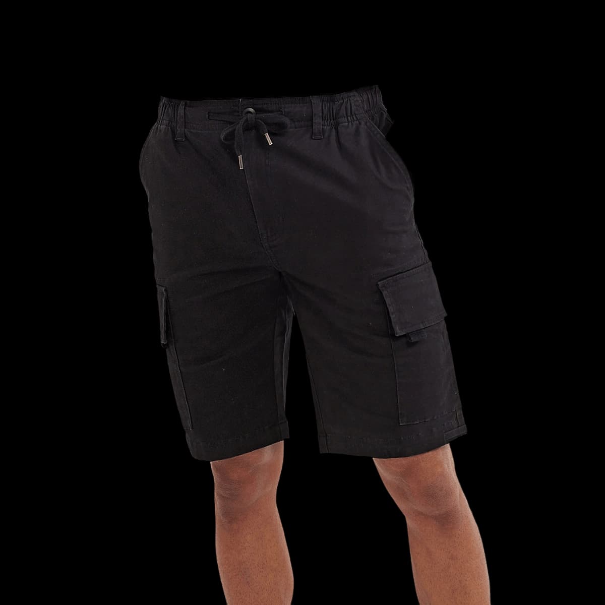 Men’s drawstring cargo utility shorts
