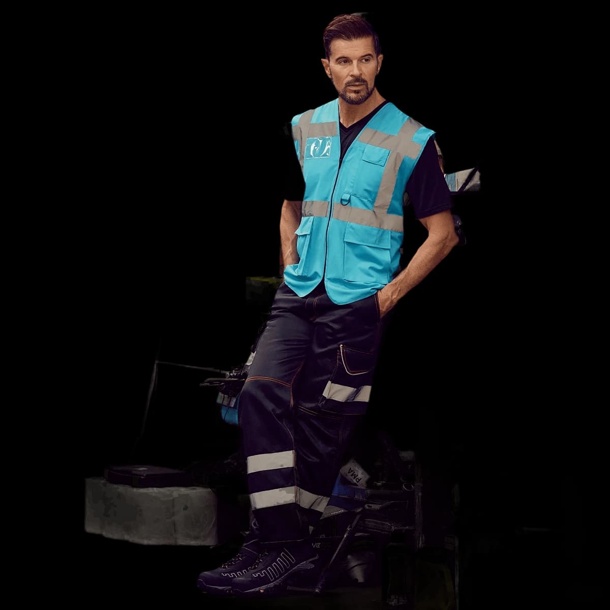 Multifunctional executive hi-vis waistcoat (HVW801)