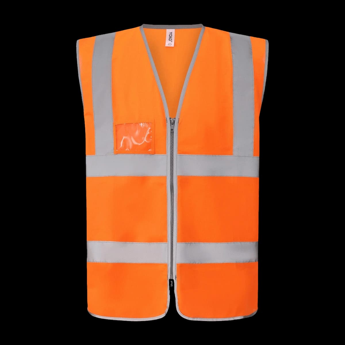 Hi-vis zip ID reflective border waistcoat (HVW103)