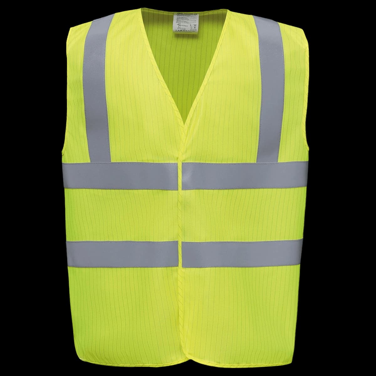 Hi-vis flame-retardant anti-static waistcoat (HVW100ASFR)